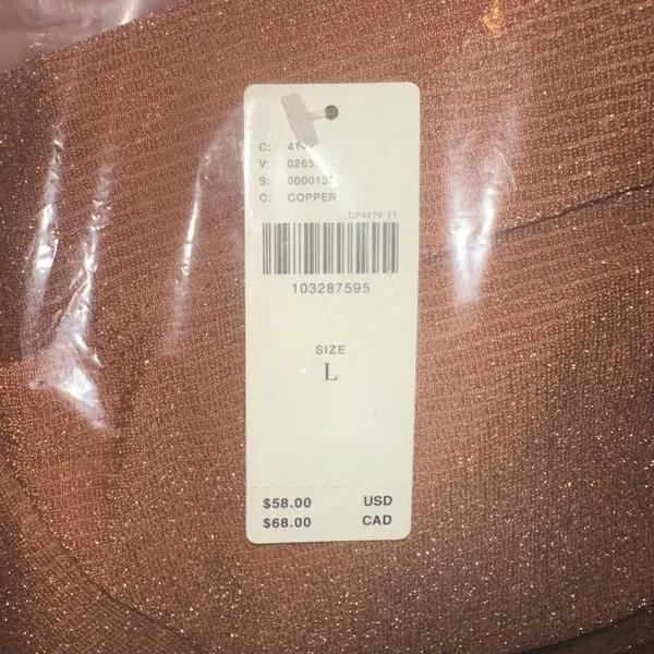 Pilcro Anthropologie Halter Cowl-Neck‎ Tank Top Copper Size L - Image 6