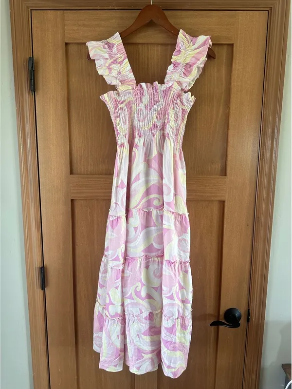 Hill House Home The Ellie Nap Dress in Pink Candy Kaleidoscope Women’s size XS - Image 7