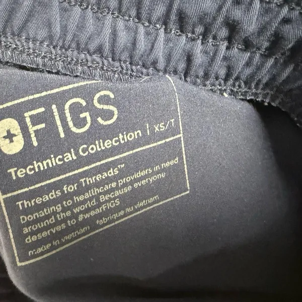 Figs Women Size XS Technical Collection Navy Blue Scrub Joggers - Image 8