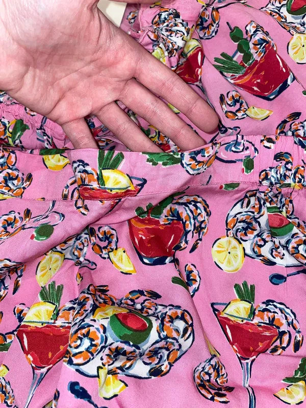 Print fresh pink cocktail pj set  - Image 4
