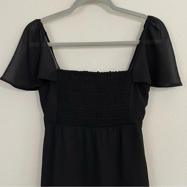 NWT Show Me Your Mumu Black Smocked Breanna Mini Dress‎ Size Small - Image 2