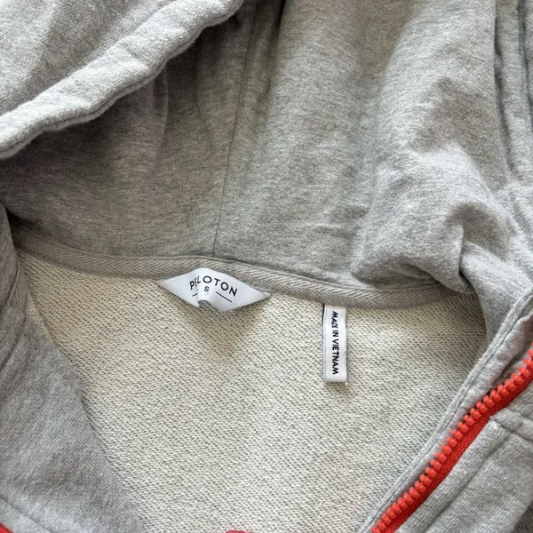 Peloton Womens Small Jacket Hoodie Sweatshirt 1/4‎ Zip Pullover Workout Athletic - Image 7