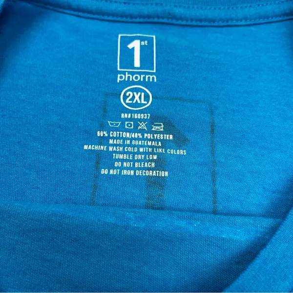 1st Phorm Legion of the Boom Womens Size 2XL Blue‎ Short Sleeve Shirt Health - Image 3
