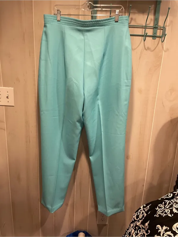 Vintage 70s baby blue Sears grannycore trousers golden girls costume - Image 5