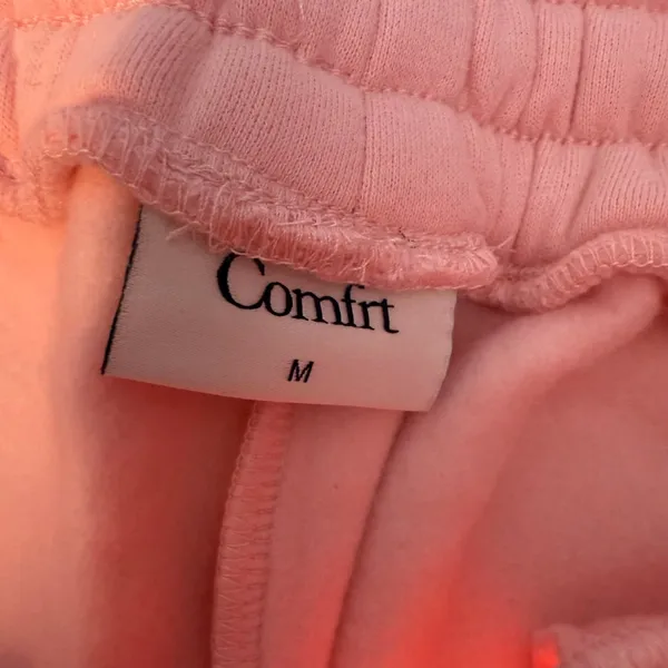 Comfrt Pastel Sweatpants oversized loungewear, Bubblegum, M - Image 4