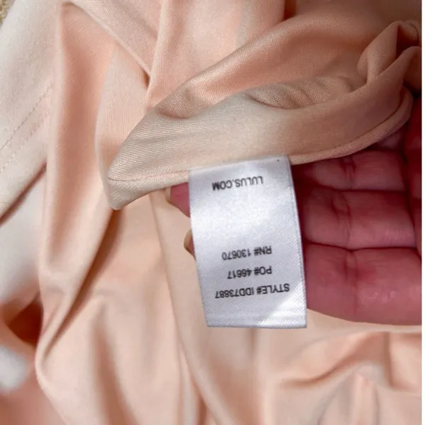 Lulus Soft Pink Mermaid Maxi Dress‎ Strapless Lined Formal Homecoming Prom - Image 14
