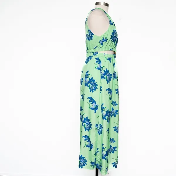 Likely Karrica Maxi‎ Dress Blue Floral Cut Out Print - Image 3