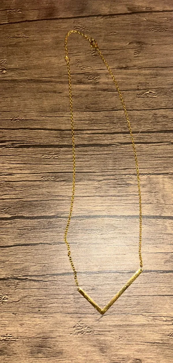 L necklace Gold - Image 4