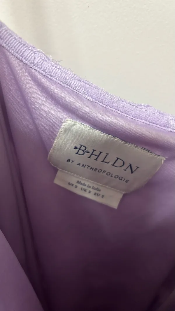 Purple Lacey BHLDN Midi Dress - Image 2