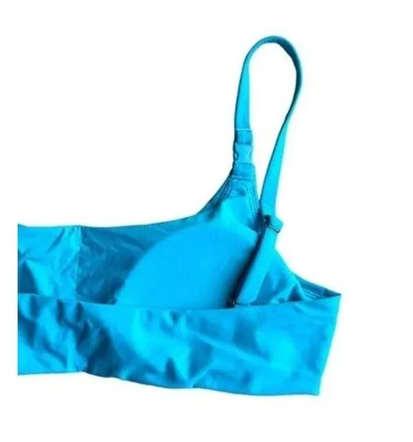 NWT Andie Swim The Riviera Bikini Top Adjust Straps Removable Cup M Coastal Blue - Image 6