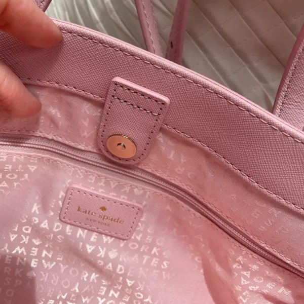 Like New Kate Spade Laurel Way Evangelie Rose Jade Saffiano leather satchel - Image 12