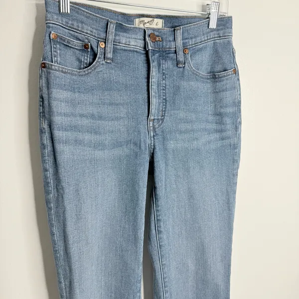 Madewell Kick Out Crop Jeans in Cherryville Blue Wash Size‎ 26 Tall Minimalist - Image 7