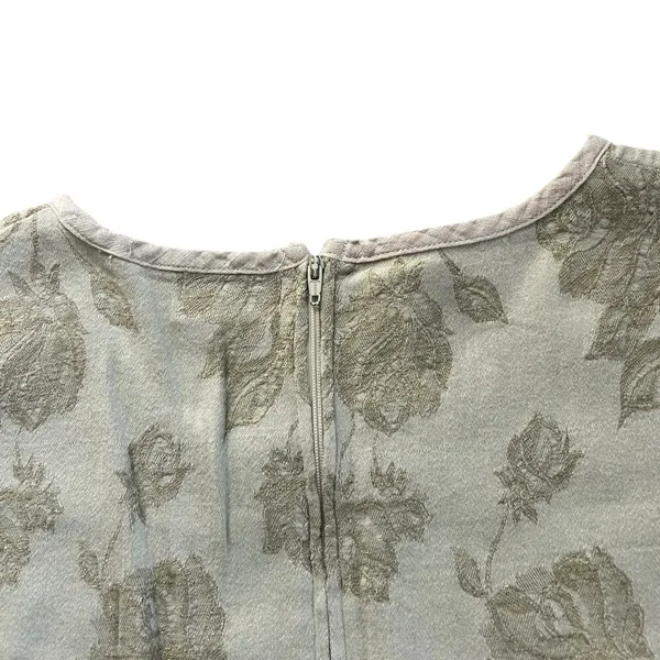 90s Sundance Catalog Vintage Floral Jacquard Maxi Dress M boho Cottage Romantic - Image 10