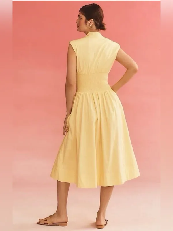 Anthropologie Tommie Zip-Front Midi Dress XS - Image 8