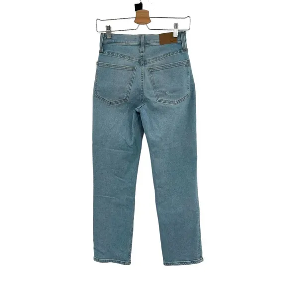 Madewell The Petite Perfect Vintage Straight‎ Jean Danby Wash: Knee-Rip Edition - Image 7