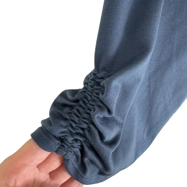 Title Nine Gray Stretchy‎ Elastic Waist Ruched Athletic Bike Shorts Size S - Image 3