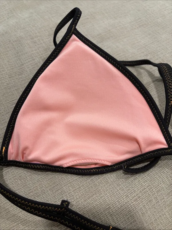 Orange Triangl Bikini Top and Bag FLAW - Image 5