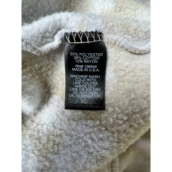 Aviator Nation Hand Dyed Relaxed Pullover Hoodie Sweatshirt Tie Dye Sand Size XL - Image 10