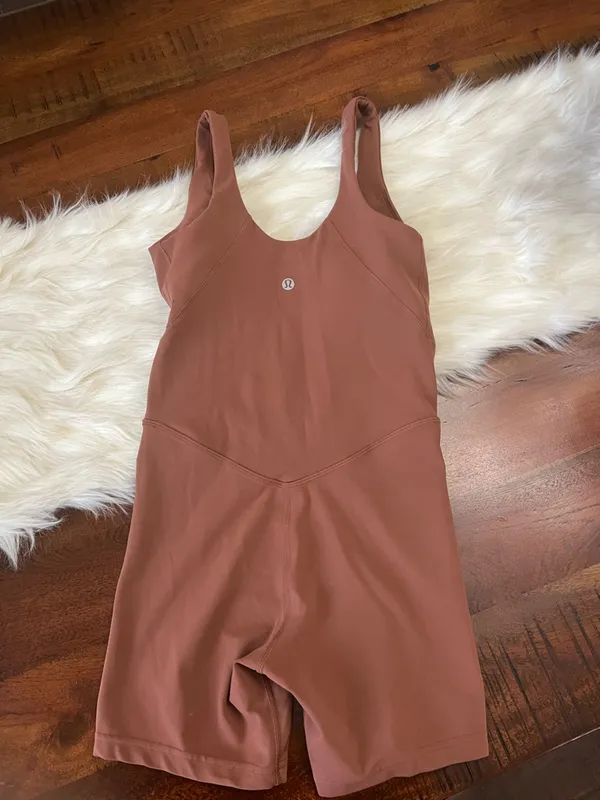 Lululemon Align Bodysuit Shorts 5” Hemmed Ancient Copper Size 0 - Image 3