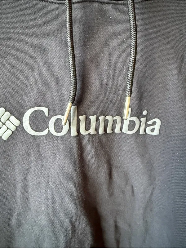 Columbia Black Logo Pullover Hoodie Women’s Size Small - Image 3