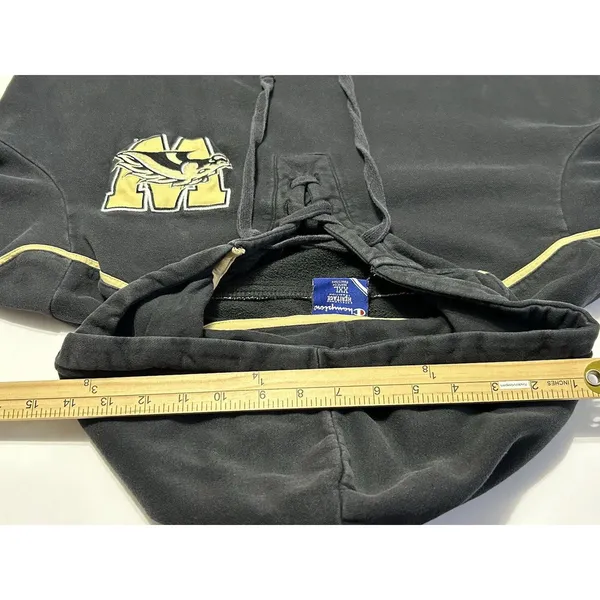 Champion WMU Western Michigan Broncos XXL Lace Up Hockey Hoodie Sweatshirt - Image 11