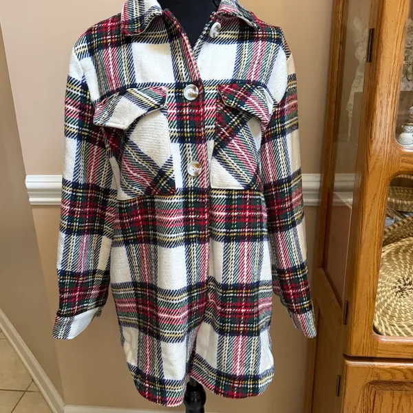 ELLISON PLAID OVERSIZE SHACKET - Image 3