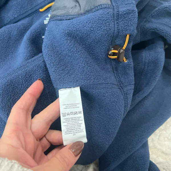 LL Bean Blue Fleece Jacket - Image 5