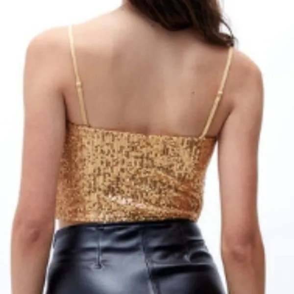 Free People Ta Da Top Gold L - Image 4