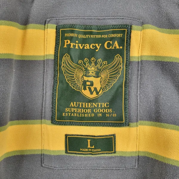 VTG Prvcy CA Full Zip Hoodie Jacket Womens‎ Large Green Yellow Distressed Thick - Image 7