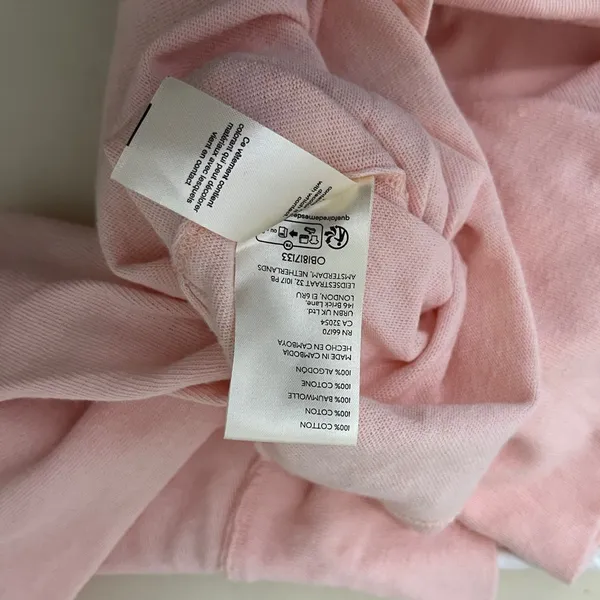 We The Free XS Oversized Comfy Minimalist Pink‎ Tunic Mock Neck Cotton Shirt Top - Image 7