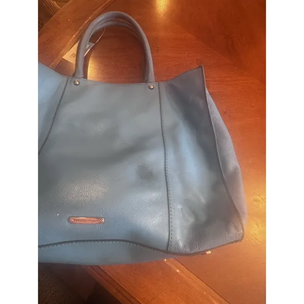 REBECCA MINKOFF BLUE LEATHER TOTE Bag - Image 13