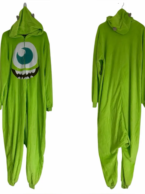 Disney Pixar Monsters Inc Mike Wazowski Onesie Pajama Cosplay Size M NEW - Image 2