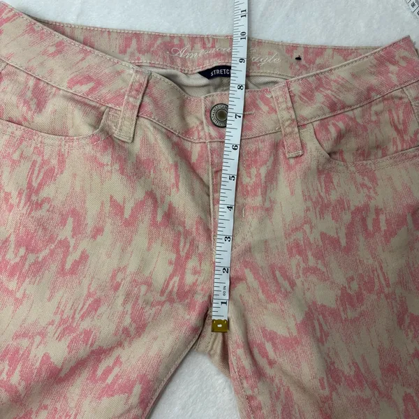 American Eagle Outfitters Jegging Pink Low Rise‎ Super Skinny Leg Stretch size 4 - Image 5