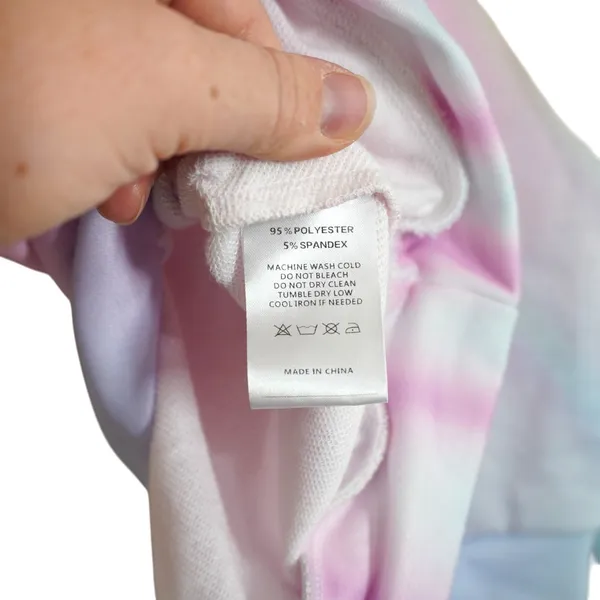 ACEGOLFS Women's Size Small Pastel Tie Dye Quarter Zip Sweatshirt Sun Protection - Image 7