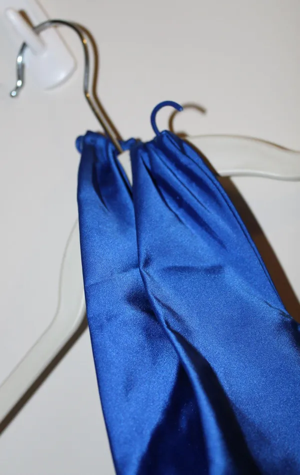 Do + Be Satin Blue Cocktail Dress - Image 5