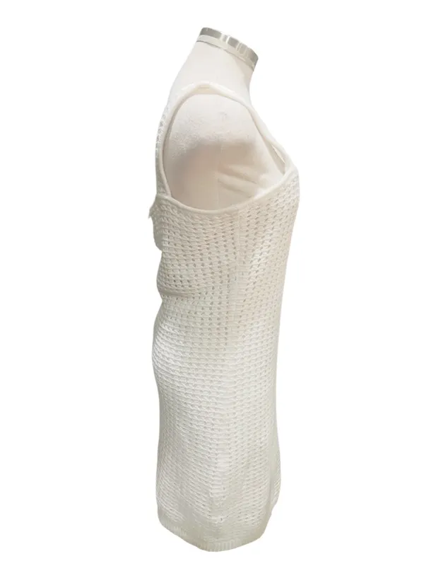 Gap Crochet Mini Dress. Off White Size Medium NWT - Image 4