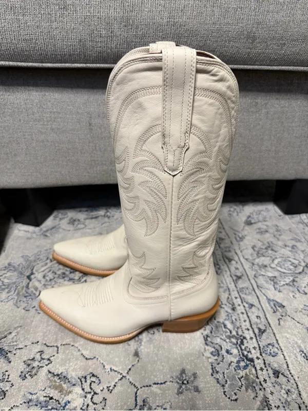 Tecovas The Annie Boots in Bone Size 7.5 - Image 8