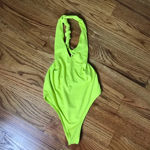 Zara Lime Green Bodysuit NWT - Image 4