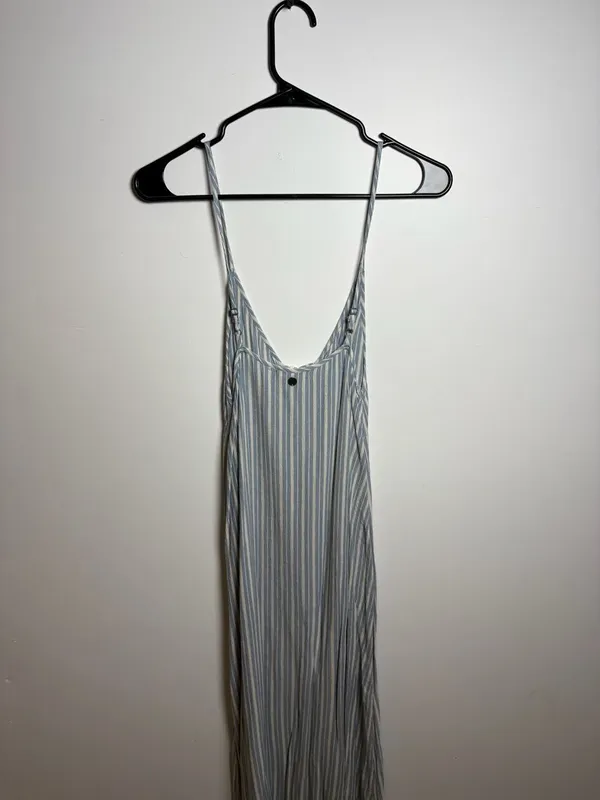 Billabong Women's Button-Down Striped Sleeveless Midi Dress - Image 4