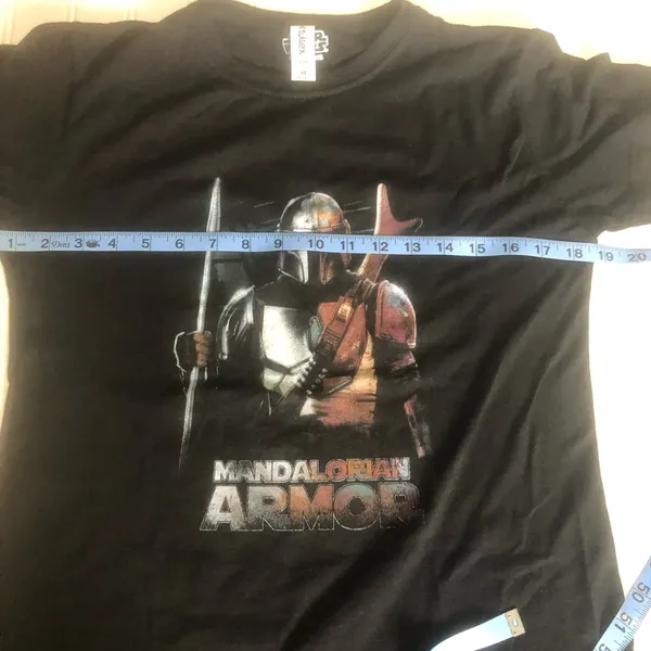 Mandalorian Graphic Women’s Black Short Sleeves Top - Image 4