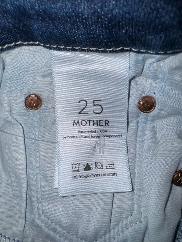 Mother The Looker Chew Ankle Skinny Jeans Size 25 - Image 8