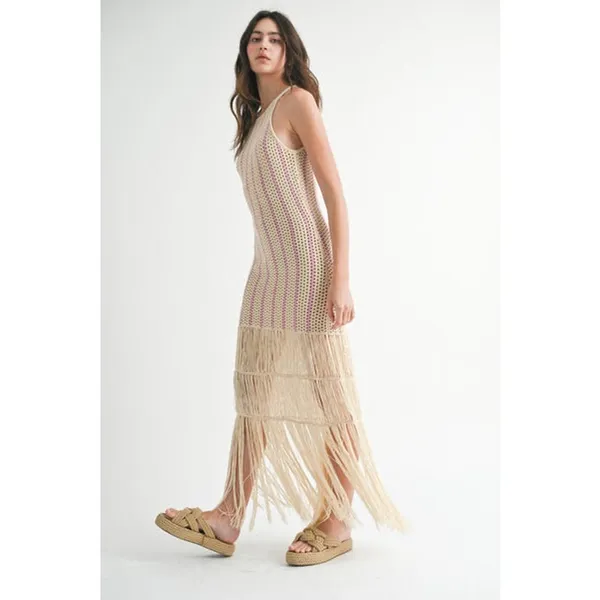 Mable Crochet Maxi NWT size medium Pink - Image 4