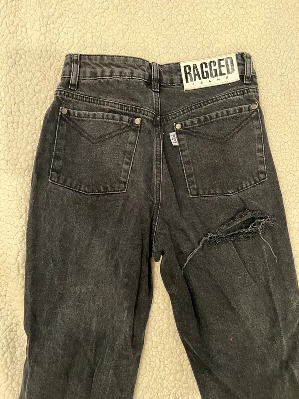 Womens RAGGED PRIEST BUTT CUT JEAN Size 24 Color Charcoal - Image 8