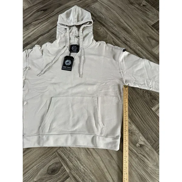 ALPHALETE Women’s Terry Oversized Hoodie - Moonstone,Size XL - Image 3