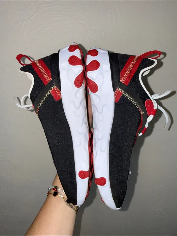 Nike React Element 55 Black Red White Sneakers Women’s 6 - Image 5