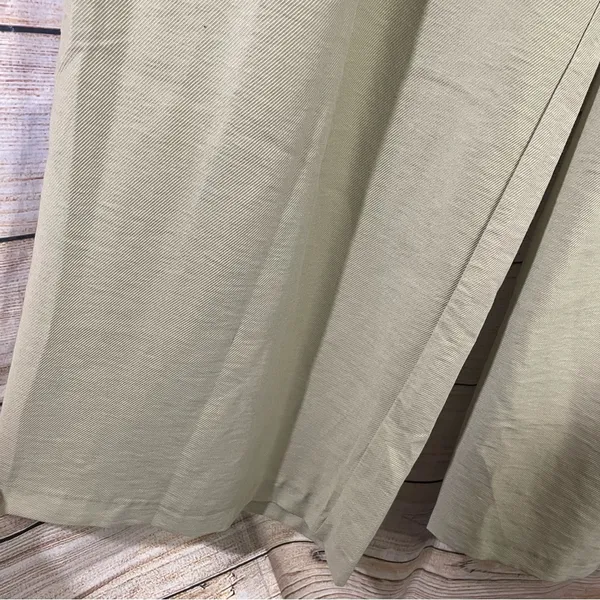 Zara high-rise wide leg pleated green trouser pants with pockets women Size XL - Image 7