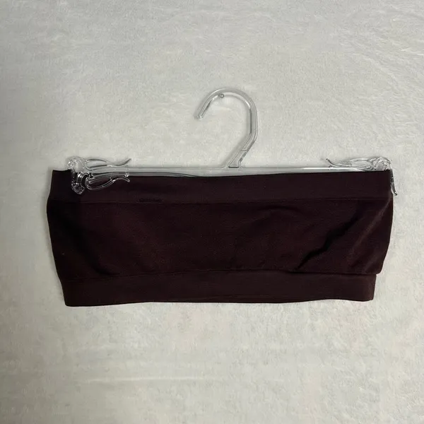 NORDSTROM Seamless Bandeau Bra Top M/L Brown Nylon Spandex Comfort Fit‎ - Image 5