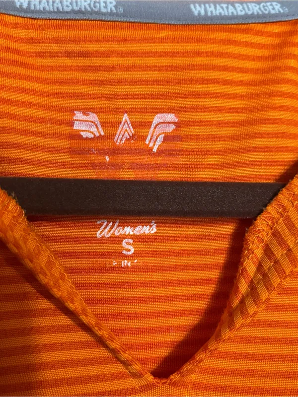 Whataburger women’s size small long sleeve employee blouse - Image 2