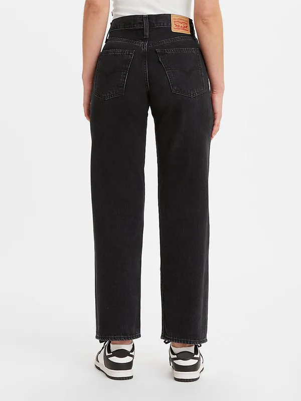 Levi’s 94 Baggy Jeans Black Wash Size 28 High Rise Wide Leg - Image 10