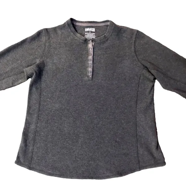 Duluth Trading Henley Womens M Used Gray 35052 - Image 4